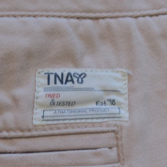 Vintage y2k TNA Light Pink Cuffed Micro Shorts - Picture 6 of 8